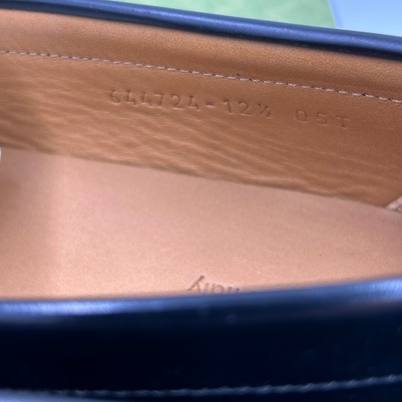 Men’s Gucci KAVEH interlocking G leather loafers size 12.5 made in Italy NWT - Picture 10 of 12